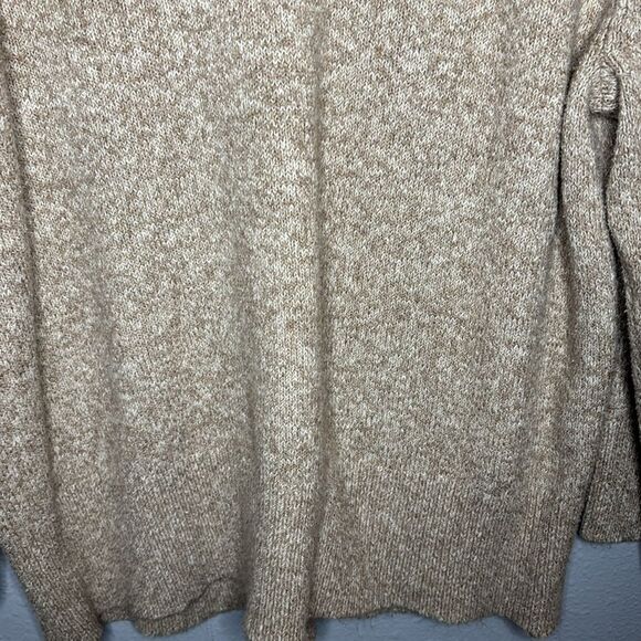A New Day Tan Brown Vneck Oversized Knit Sweater Size Large - Picture 5 of 9